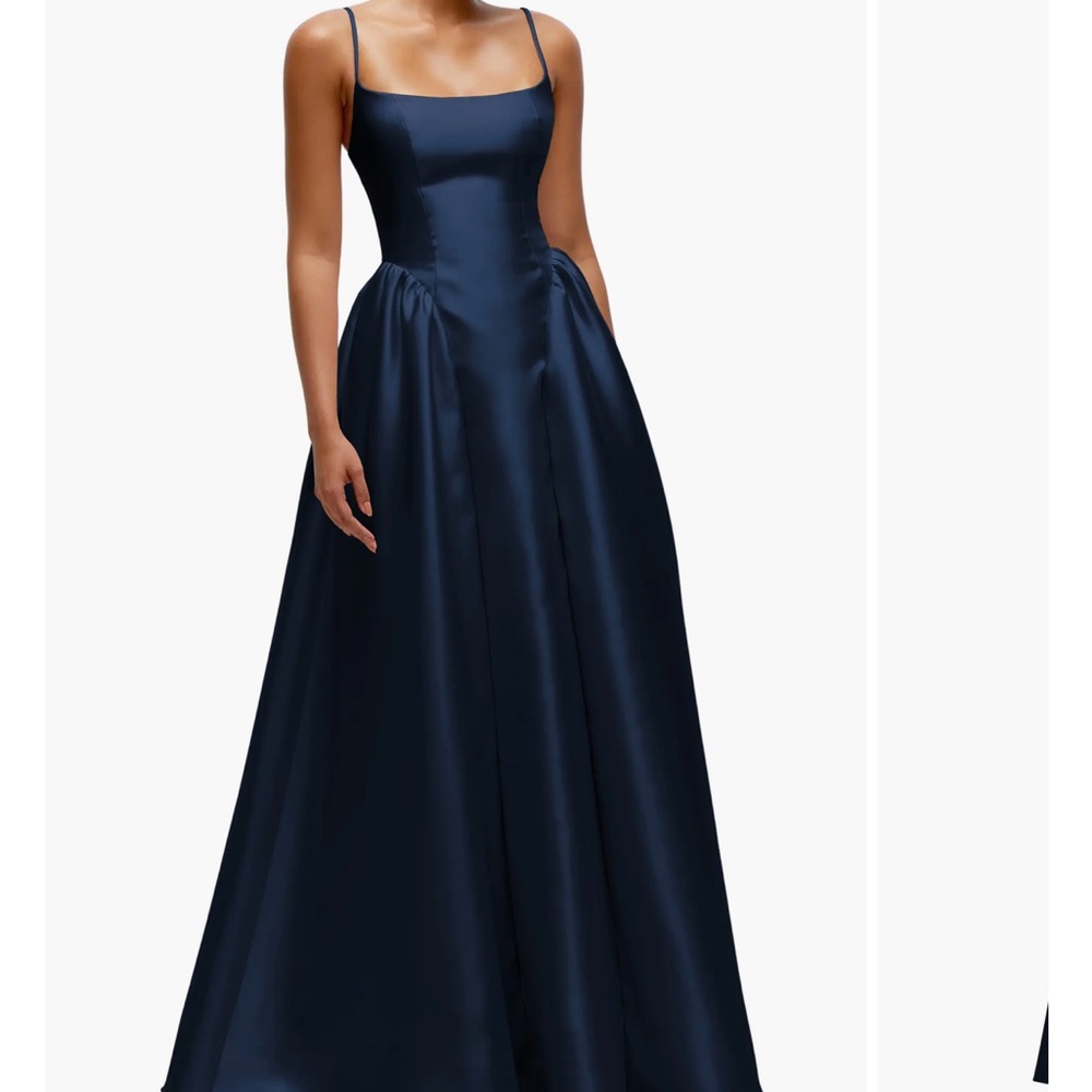 Dessy collection Sleeveless Satin Gown, SIZE 8